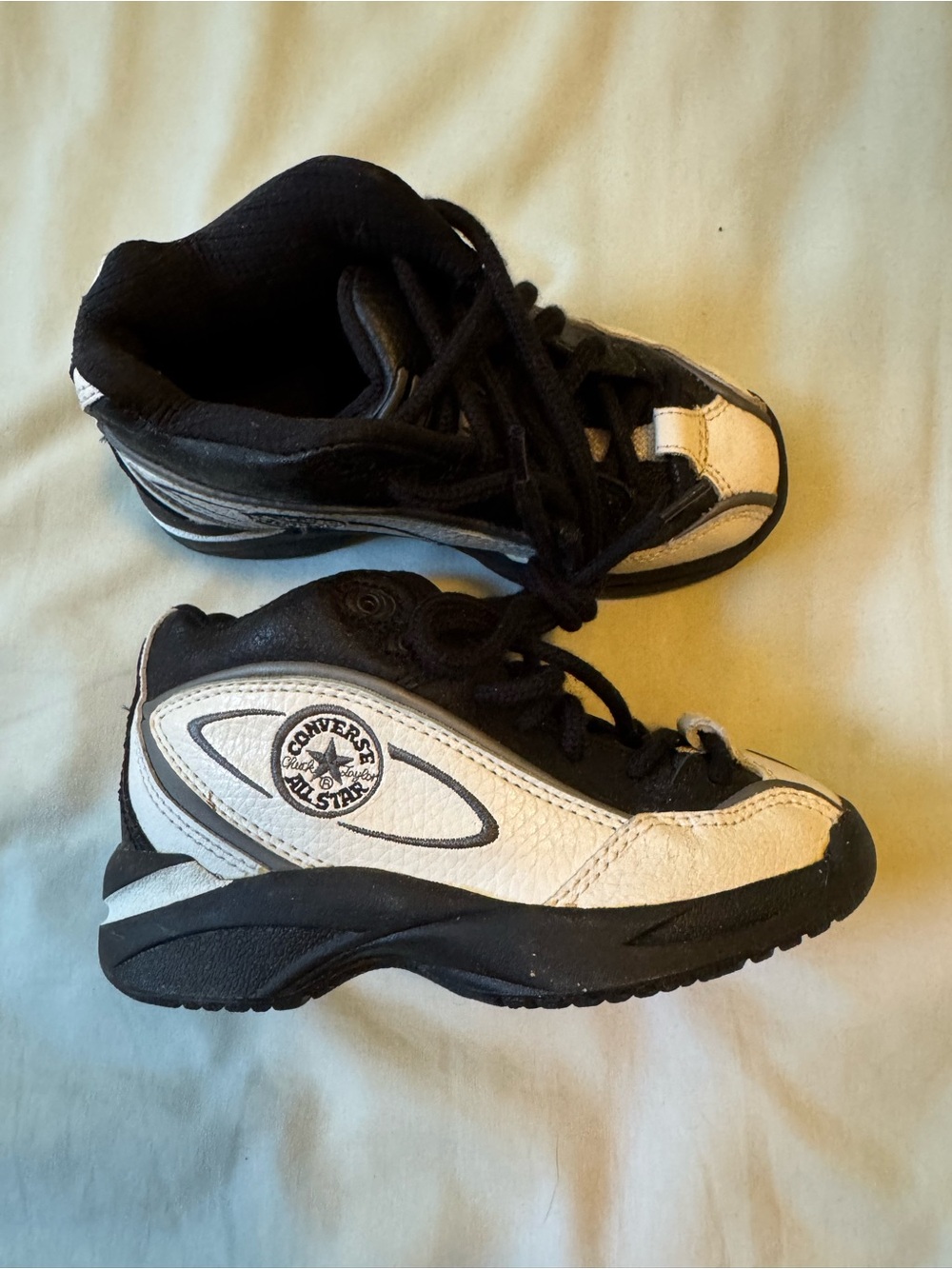 Converse Kids Black and White Low-Top Sneakers